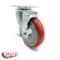 Service Caster 5 Inch Red Polyurethane Wheel Swivel Top Plate Caster with Brake SCC SCC-20S514-PPUB-RED-TLB - alternate 4
